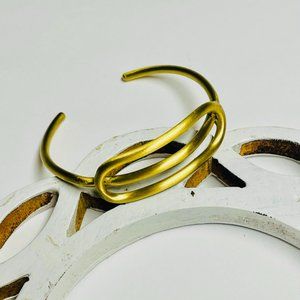 World Finds Hand Made Diadem Gold Bangle Bracelet Dressy - Casual